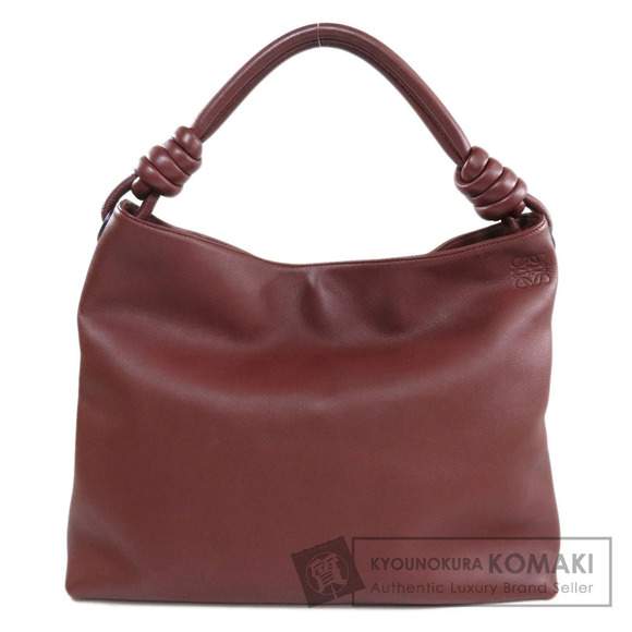 Loewe Handbags - Loewe One Shoulder Hobo Logo Shoulder Bag Leather